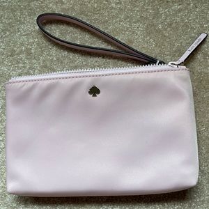 Kate Spade light pink medium double zip wristlet